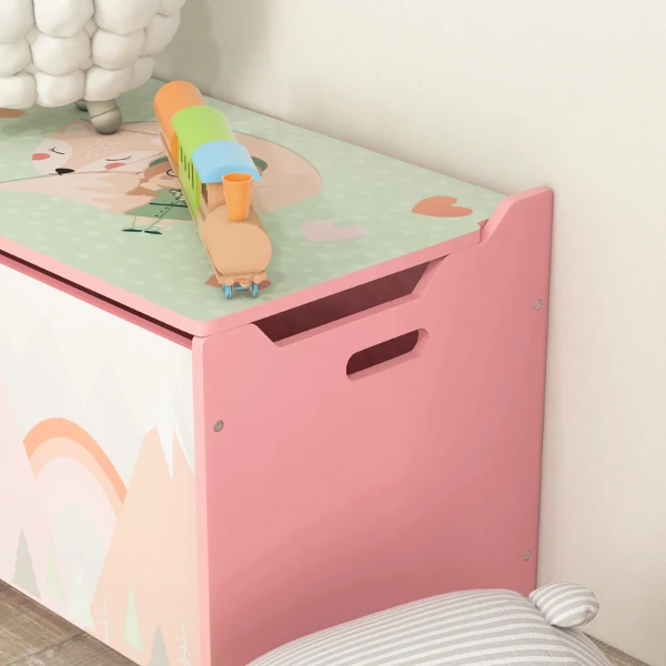 Băncuță cu spațiu de depozitare „pink forest”, u-grow 6