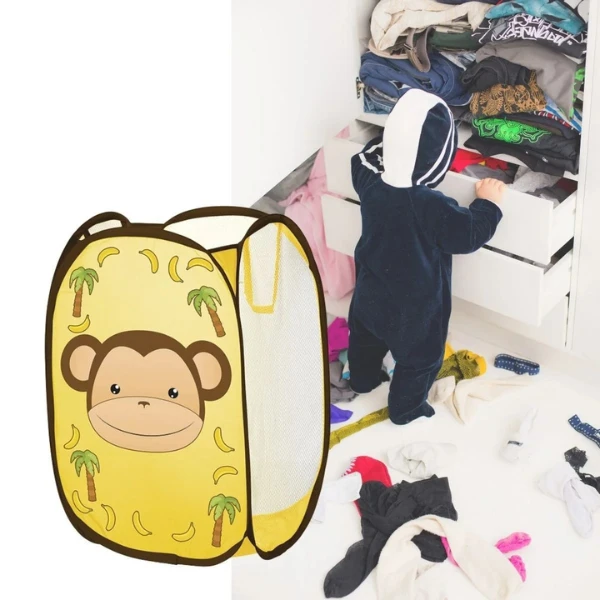 Корзина для хранения игрушек, желтая, u-grow 3