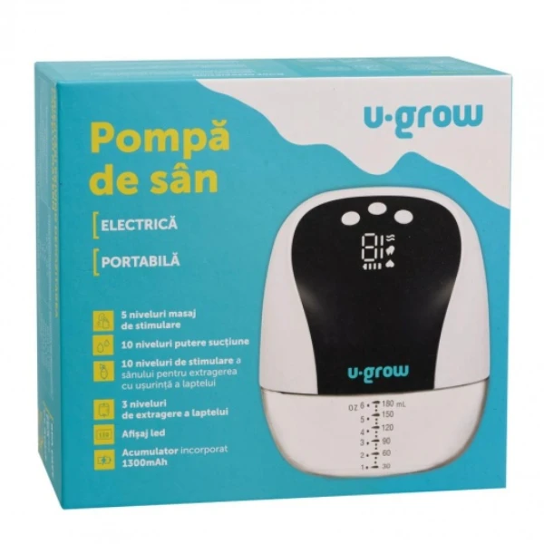 Портативный электрический молокоотсос u-grow 3