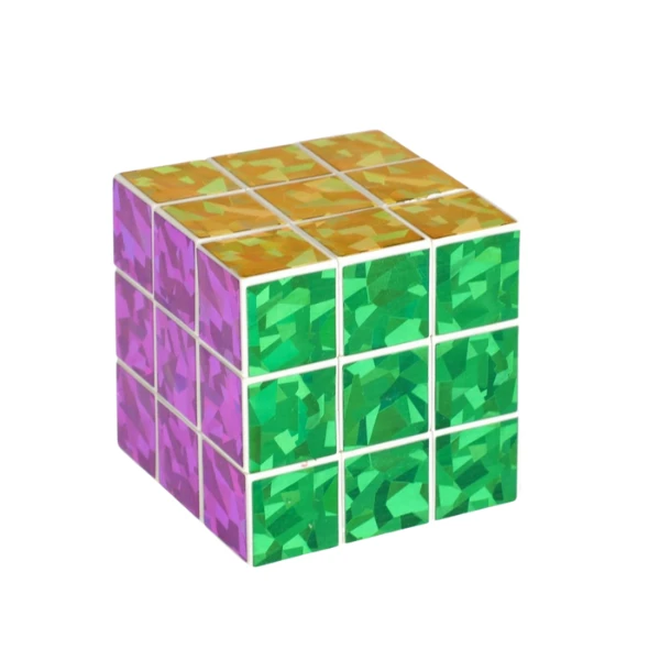 Cub rubik cu glitter 4