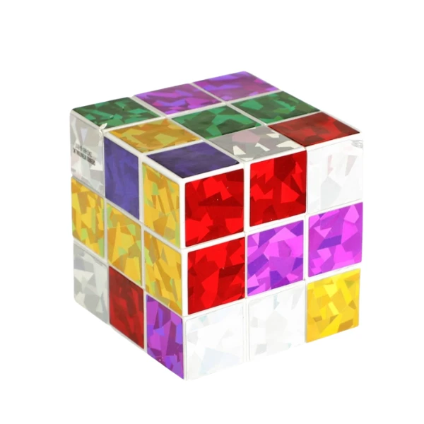 Cub rubik cu glitter 6