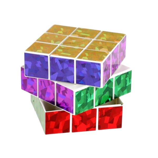 Cub rubik cu glitter 5