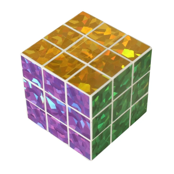 Cub rubik cu glitter 2