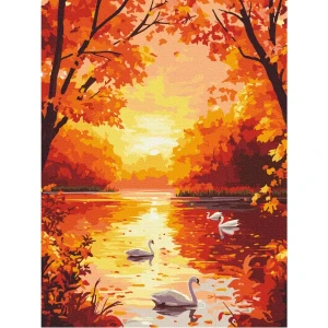 Pictură pe numere 40*50 cm (fără cutie) – simfonia de aur a naturii Thumbnail 3