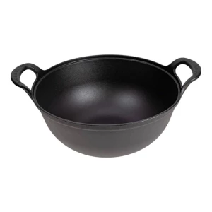 ЧУГУННЫЙ КАЗАН С ДЕРЕВЯННОЙ КРЫШКОЙ 32 СМ (KZN-32CM)