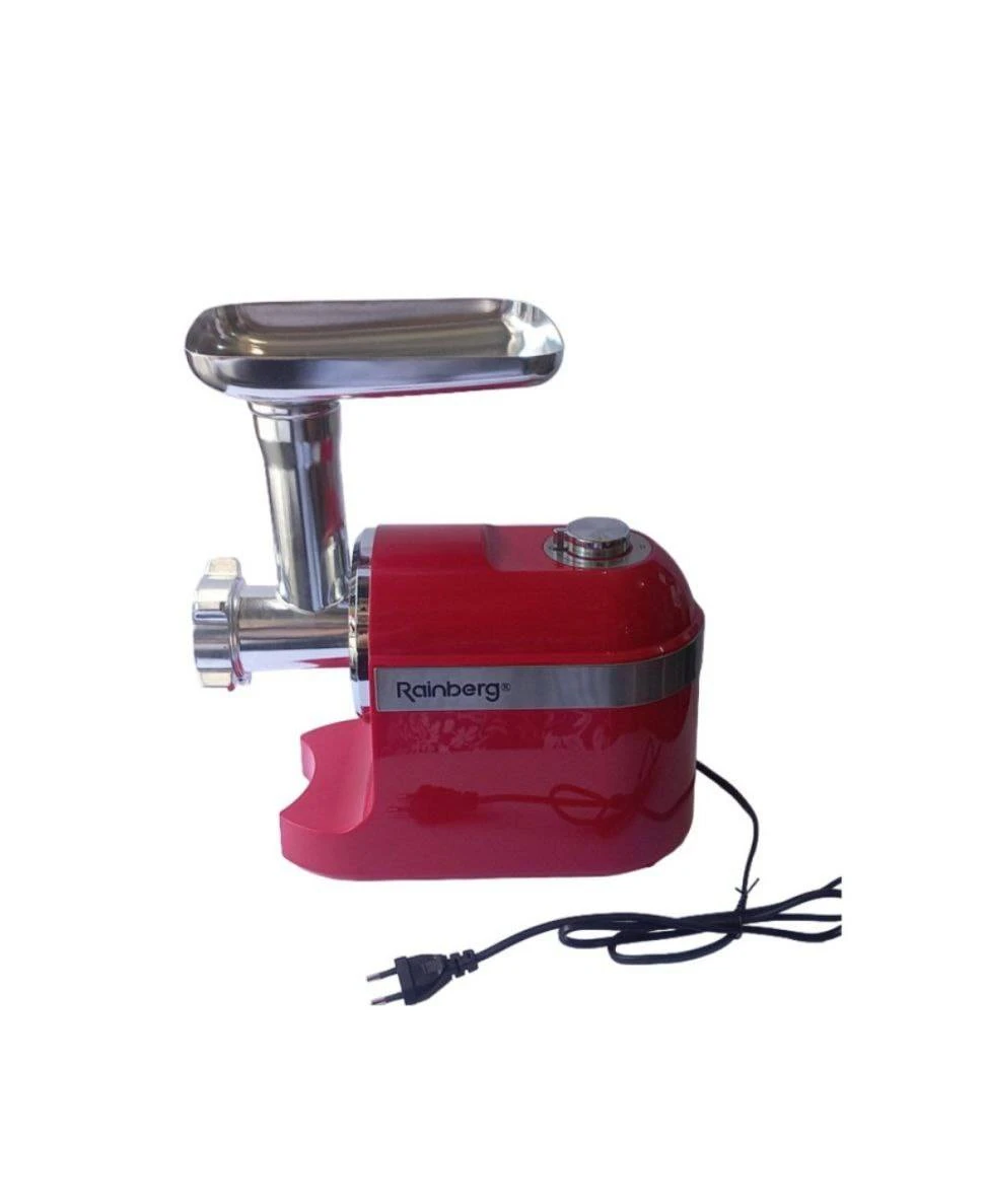 Электрическая мясорубка rainberg 3800w с насадками 2