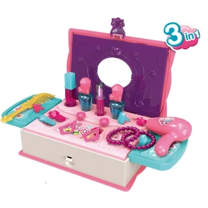 Cutiuță roz  3 in 1 cu accesorii