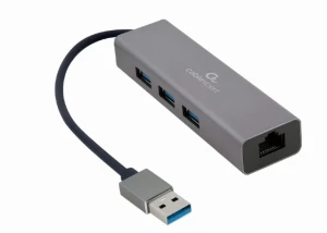Adaptor hub cablexpert a-amu3-lan-01, gri Thumbnail 3