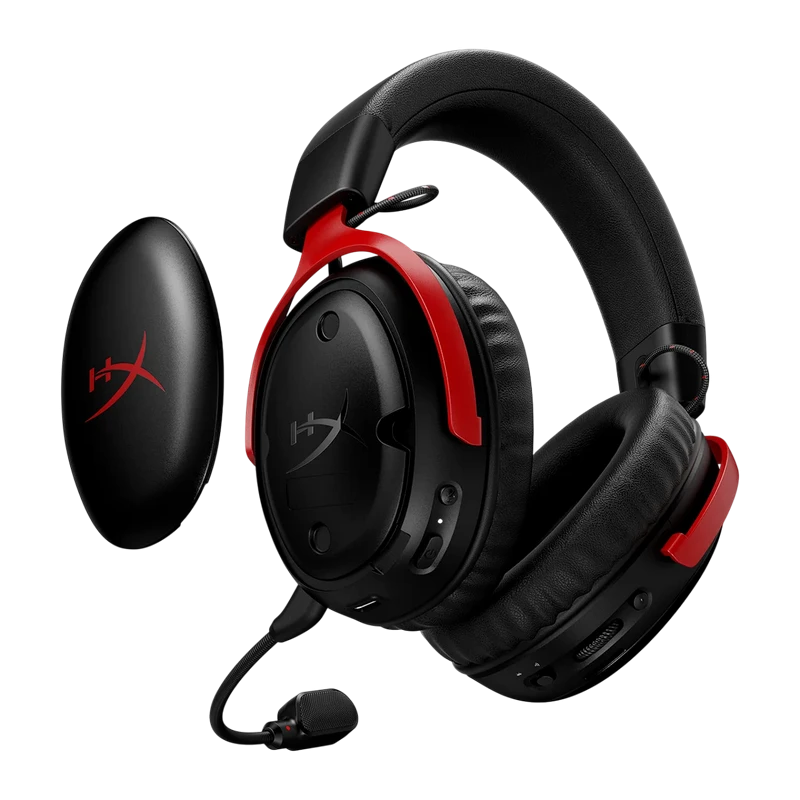 Игровая гарнитура hyperx cloud iii s, беспроводной, черный | красный 6