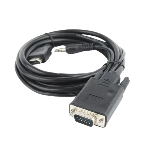 Cablu video cablexpert a-hdmi-vga-03-6, hdmi (m) - vga d-sub + 3.5 mm jack, 1,8m, negru Thumbnail 6