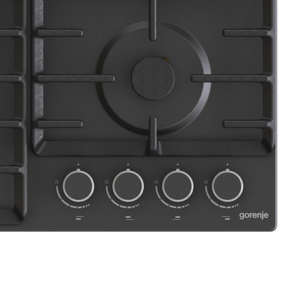 Газовая варочная панель gorenje gw 642 ab, чёрный 4