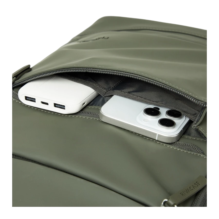 Рюкзак rivacase eden-eco, 15.6", olive green 12