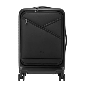 Чемодан rivacase clark-eco, 28л, чёрный