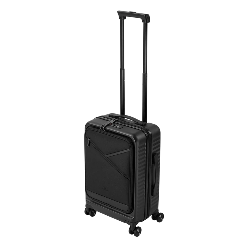 Чемодан rivacase clark-eco, 28л, чёрный 10