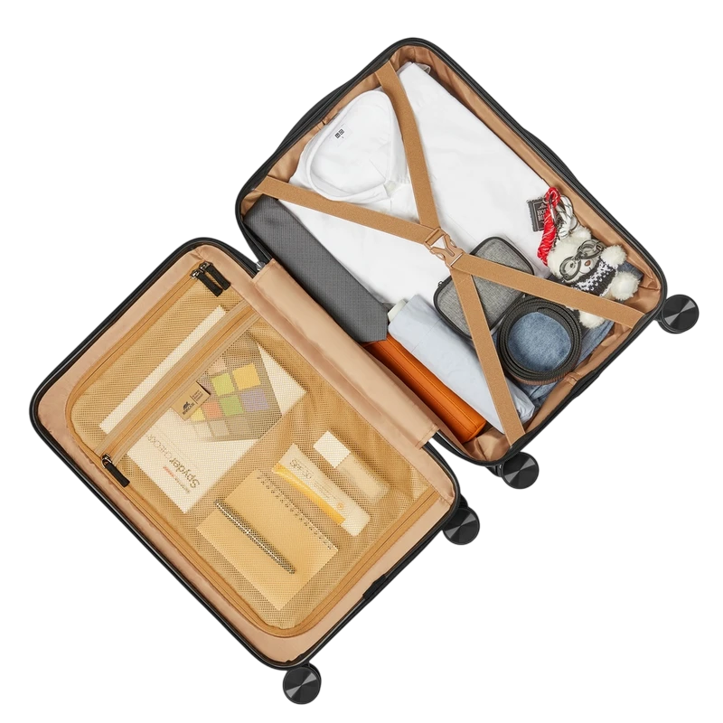 Чемодан rivacase clark-eco, 28л, чёрный 15