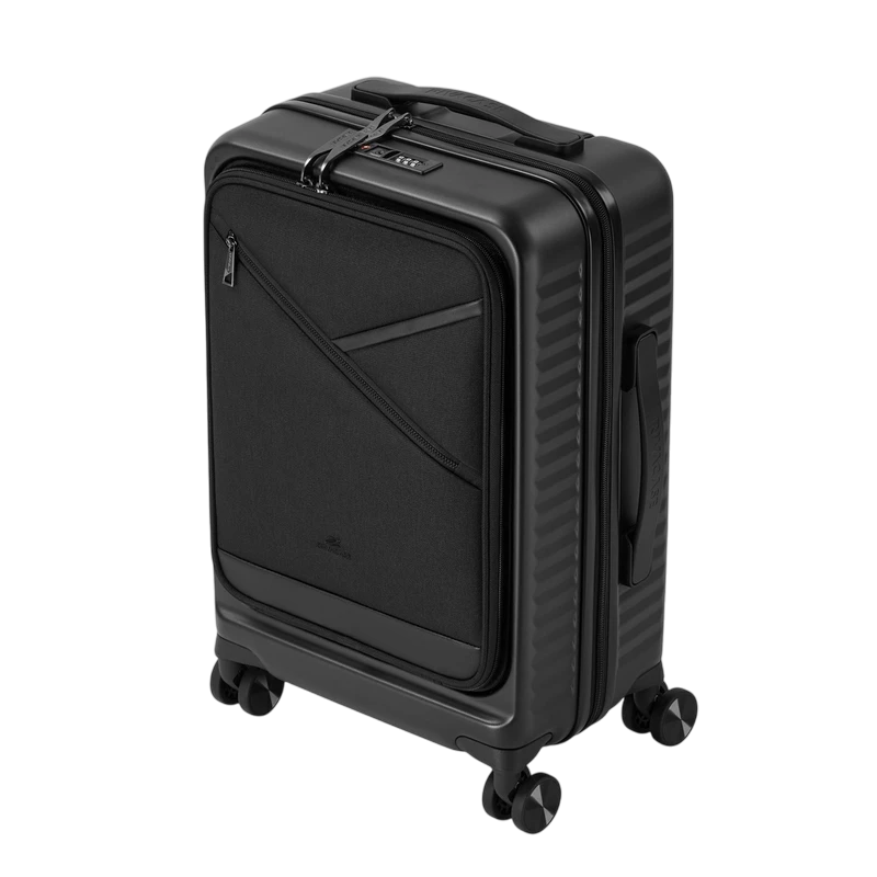Чемодан rivacase clark-eco, 28л, чёрный 11