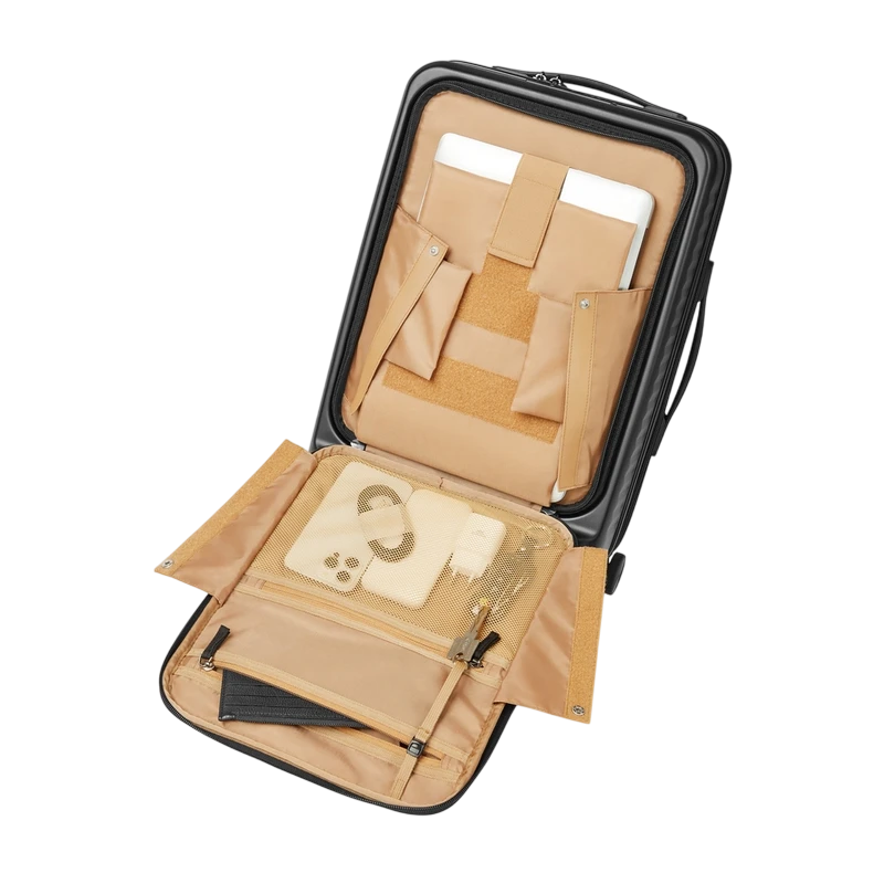 Чемодан rivacase clark-eco, 28л, чёрный 20