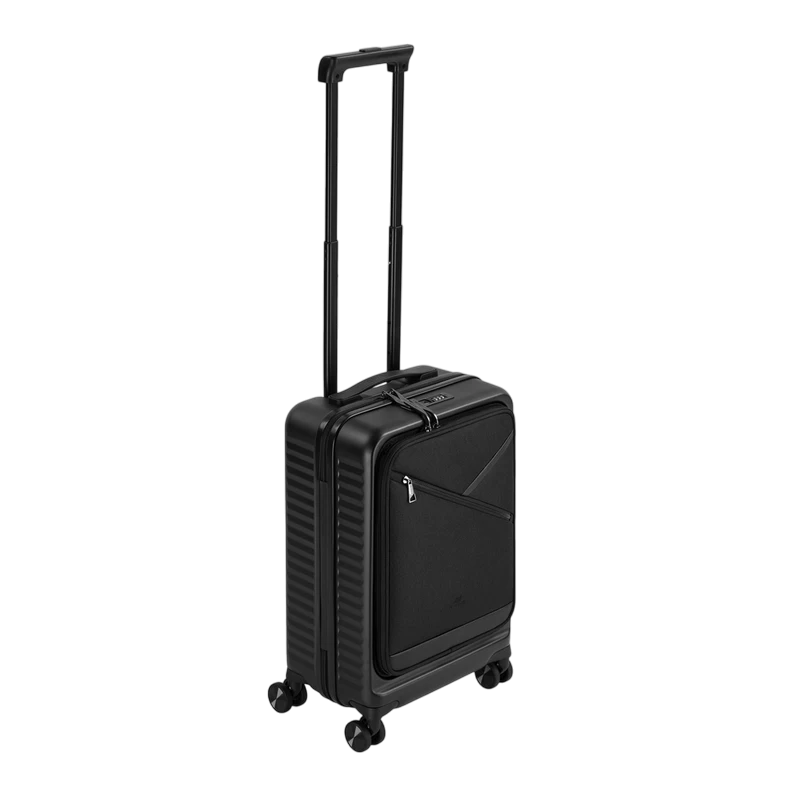 Чемодан rivacase clark-eco, 28л, чёрный 6