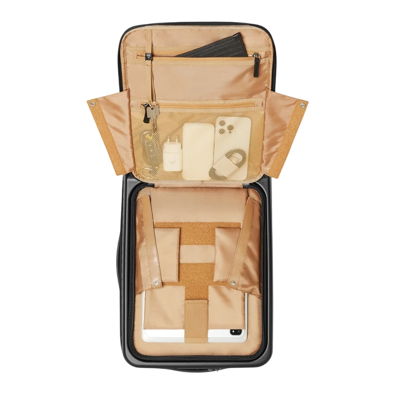 Чемодан rivacase clark-eco, 28л, чёрный 4