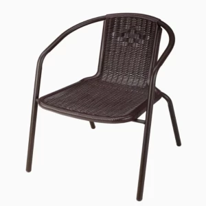 SCAUN DE EXTERIOR DIN RATTAN SI METAL