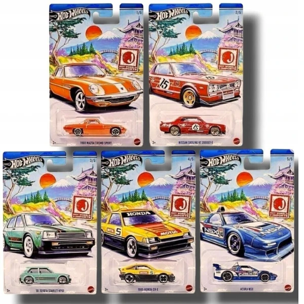Hot wheels тематическая серия j-импорт 1:64, 5 моделей 7
