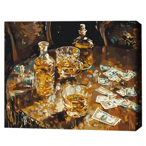 Pictură pe numere 40*50 cm (în cutie) - vacanță de aur