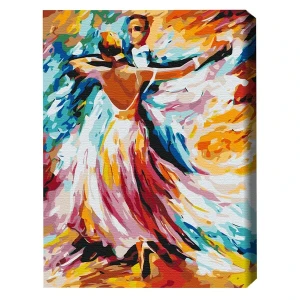 Pictură pe numere 40*50 cm (în cutie) - culori de vals