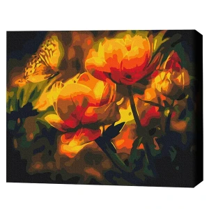 Pictură pe numere 40*50 cm (în cutie) – contraste florale