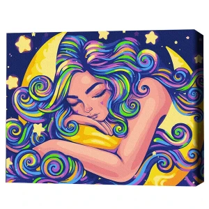 Pictură pe numere 40*50 сm (fără cutie)  – vise în culori de neon