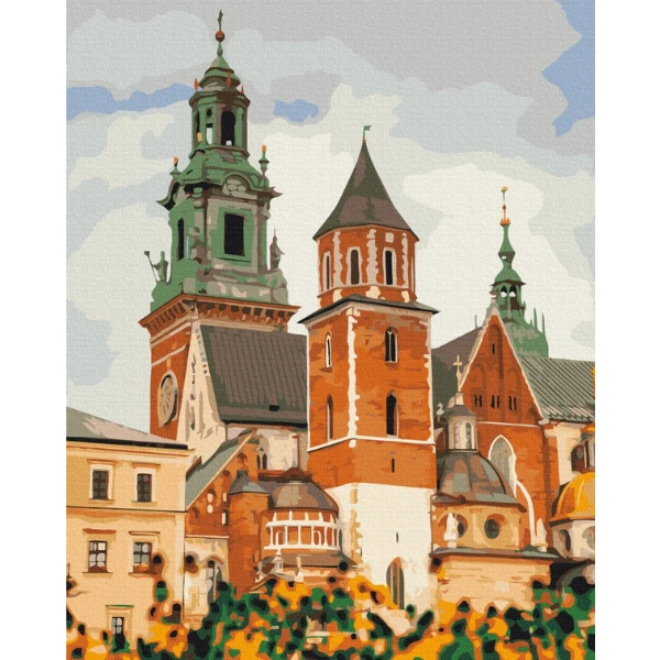 Картина по номерам 40*50 см (в упаковке) - вавельский замок в кракове 3