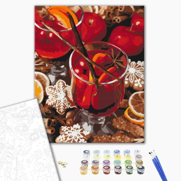 Pictură pe numere (în cutie) – vin fiert picant 2
