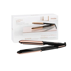 Выпрямитель для волос babyliss straight & curl brilliance st482e, черный | золотистый Thumbnail 4