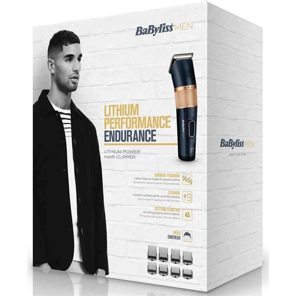 Aparat de tuns babyliss e986e, negru | auriu 3