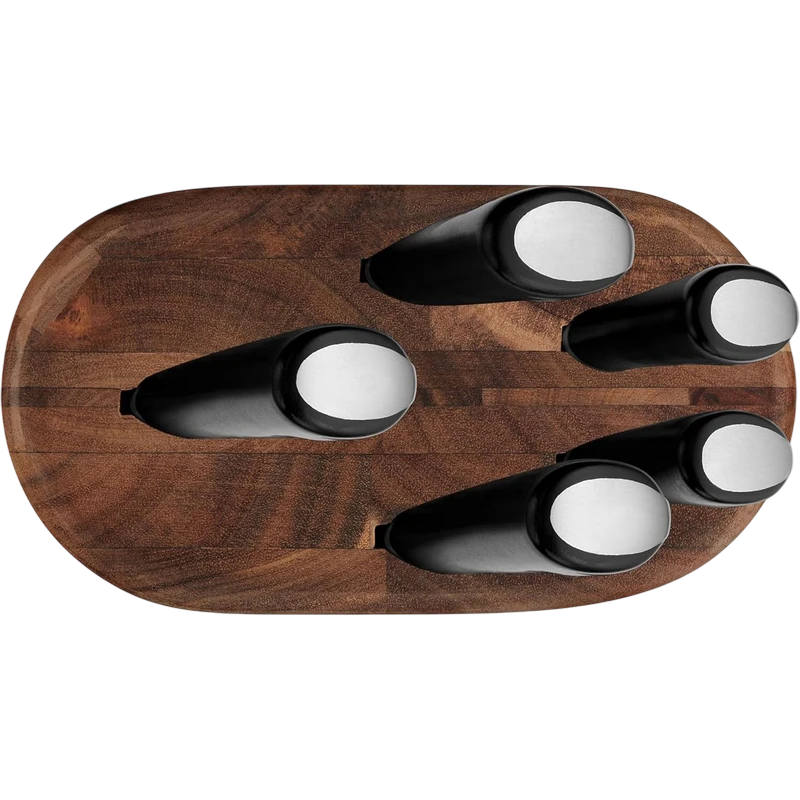 Set de cuțite tefal k267s556, negru / inox 6