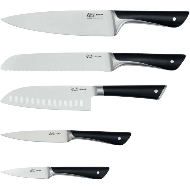 Set de cuțite tefal k267s556, negru / inox 8