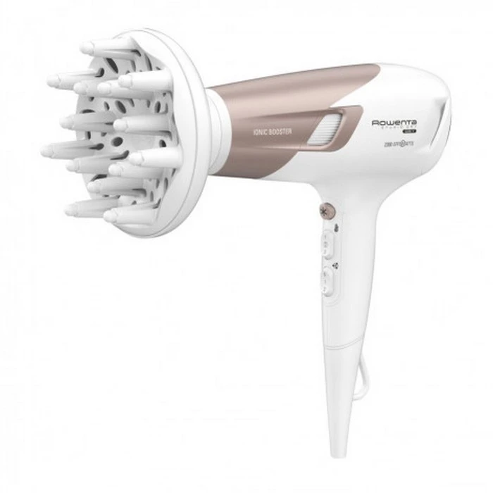 Фен rowenta studio dry glow cv5830f0, 2100 вт, белый | розовый 11