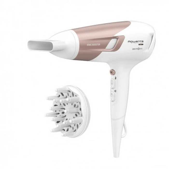 Фен rowenta studio dry glow cv5830f0, 2100 вт, белый | розовый 6