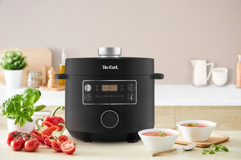 Мультиварка-скороварка tefal cy754830, чёрный 6