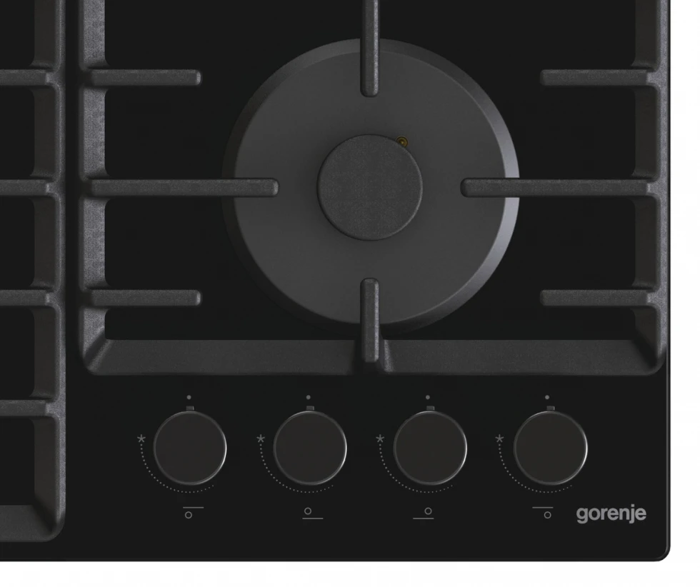 Газовая варочная панель gorenje gt 642 syb, чёрный 2