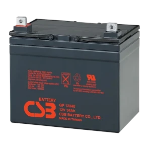 Аккумулятор для резервного питания csb gp12340, 12в 34