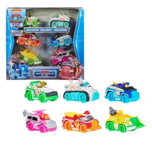 Set de mașini Neon Rescue, seria Patrula Cățelușilor
