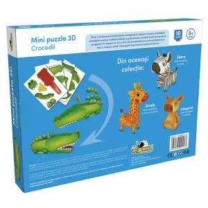Мини-пазл 3d noriel – крокодил, 10 элем. Thumbnail 4