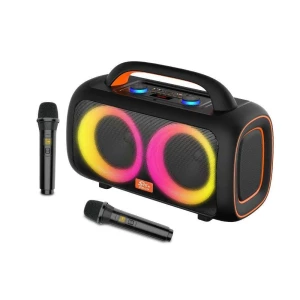 BOXA PORTABILA CU DSP SI SISTEM DUBLU DE MICROFOANE WIRELESS (ZQS-L19)