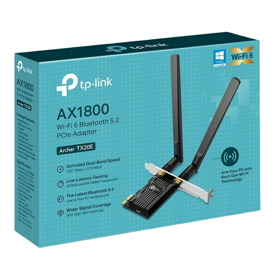 Adaptor pcle tp-link archer tx20e, pci-e 2