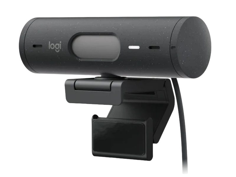 Cameră web logitech brio 500, full-hd 1080p, gri 6