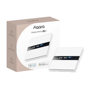 Comutator inteligent AQARA Display Switch V1 (Cu neutru), Alb