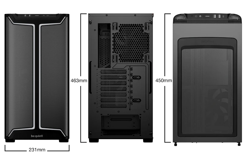 Carcasă pc be quiet! pure base 501 dx, midi-tower, fără psu, negru 7
