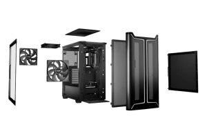 Carcasă pc be quiet! pure base 501 dx, midi-tower, fără psu, negru Thumbnail 5