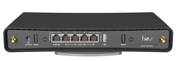 Беспроводной маршрутизатор mikrotik hap ac3, чёрный 6