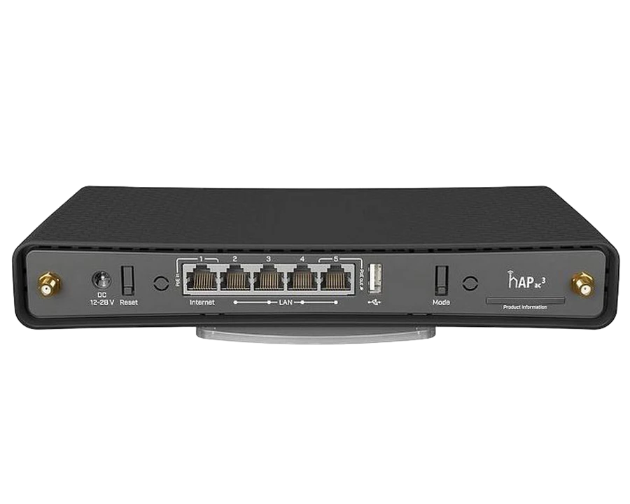 Беспроводной маршрутизатор mikrotik hap ac3, чёрный 4